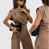 Conjunto Asimétrico Sofia con Hombros Drapados