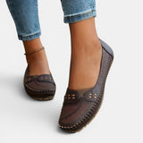 Mocasines para Mujeres | Slip-On Plano con Punta Redonda