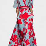 Vestido Envolvente Floral Daphne con Elegancia Atemporal