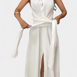 Vestido Camisa Meryl con Botones y Cinturón Ajustable