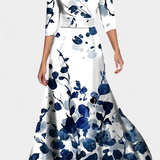 Vestido Maxi Envolvente Lauren con Flores