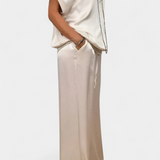 Conjunto de Primavera de Dos Piezas Blasa con Estilo Sofisticado
