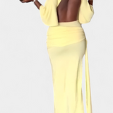 Vestido Maxi Sin Espalda Carlotta