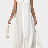 Vestido Camisa Meryl con Botones y Cinturón Ajustable