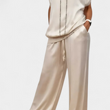 Conjunto de Primavera de Dos Piezas Blasa con Estilo Sofisticado