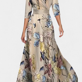Vestido Maxi Envolvente Lauren con Flores