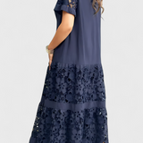 Vestido Midi Marquise con Drapado Halagador