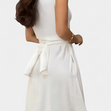 Vestido Camisa Meryl con Botones y Cinturón Ajustable