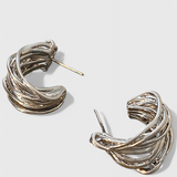 Pendientes de Aro en Forma de C