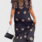 Vestido de Malla Elegante de Verano Cathy con Diseño Hueco y Corte Fluido