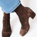 Victoria – Botas con Tacón de Punta Cuadrada
