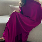 Vestidos Maxis Sólidos de Color con Botones Sueltos H-Line