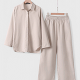 Conjunto de Lino y Algodón de Dos Piezas Skye con Silueta Relajada