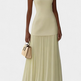 Vestido de Noche Maxi Silvana en Chiffon con Pliegues