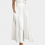 Vestido Camisa Meryl con Botones y Cinturón Ajustable