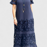 Vestido Midi Marquise con Drapado Halagador