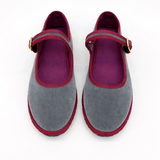 Emma | Zapatos de Ballet Mary Jane con Punta Redonda y Correa con Hebilla para Mujeres