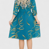 Vestido Midi Ame con Cinturón y Corte Versátil