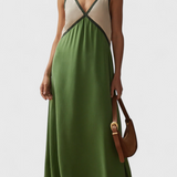 Vestido Boho de Verano con Escote en V
