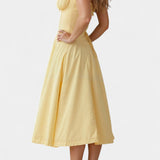 Vestido Midi A-Line Flora con Corsé