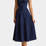 Vestido Midi A-Line Flora con Corsé