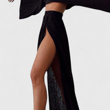 Conjunto Martha de Dos Piezas con Falda de Gran Corte