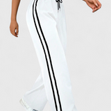 Pantalones Deportivos de Pierna Ancha Alanys con Detalle Lateral
