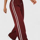 Pantalones Deportivos de Pierna Ancha Alanys con Detalle Lateral