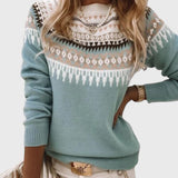 Jersey Texturizado de Cuello Redondo Gemma