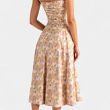 Vestido Midi A-Line Flora con Corsé