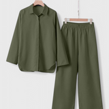 Conjunto de Lino y Algodón de Dos Piezas Skye con Silueta Relajada