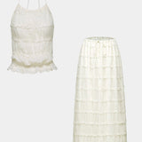 Conjunto Eugenie con Top Plisado y Falda
