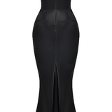 Vestido Maxi Drapado Corset Sin Tirantes Emily