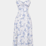 Vestido Midi A-Line Flora con Corsé