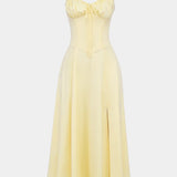 Vestido Midi A-Line Flora con Corsé