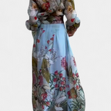 Conjunto de Camisa Impresa y Pantalones Fluidos Sanne Elegante
