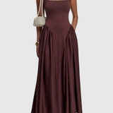 Vestido Midi Verona con Escote Cuadrado