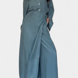 Camisa Suelta Casual Marisol y Pantalones Falda