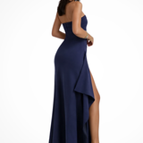 Zafira | Vestido Maxi Sin Mangas para Invitadas de Boda con Abertura Lateral