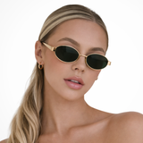Clarabelle | Gafas de Sol de Metal Ovaladas para Mujeres