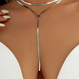 Collar Choker de Cadena de Metal