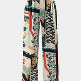 Pantalones rectos de talle alto Maple con estampado floral