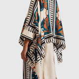Conjunto Floral de Satén Beatriz al Atardecer