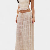 Conjunto Eugenie con Top Plisado y Falda