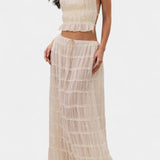 Conjunto Eugenie con Top Plisado y Falda