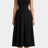 Vestido Midi A-Line Flora con Corsé