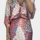 Conjunto de Blusa y Falda Peplum Floral Suave Shae