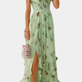 Vestido Maxi Luna con Corsé Floral y Silueta Sofisticada