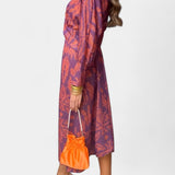 Vestido Maxi Elara con Escote en V y Nudo Frontal