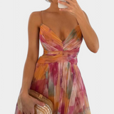 Vestido Maxi Floral Ingrid con Escote en V